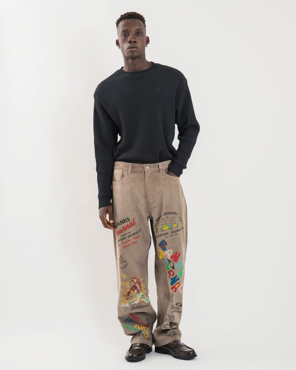 BANKS JOURNAL】CORDUROY PANTS – PORT OF CALL ONLINE