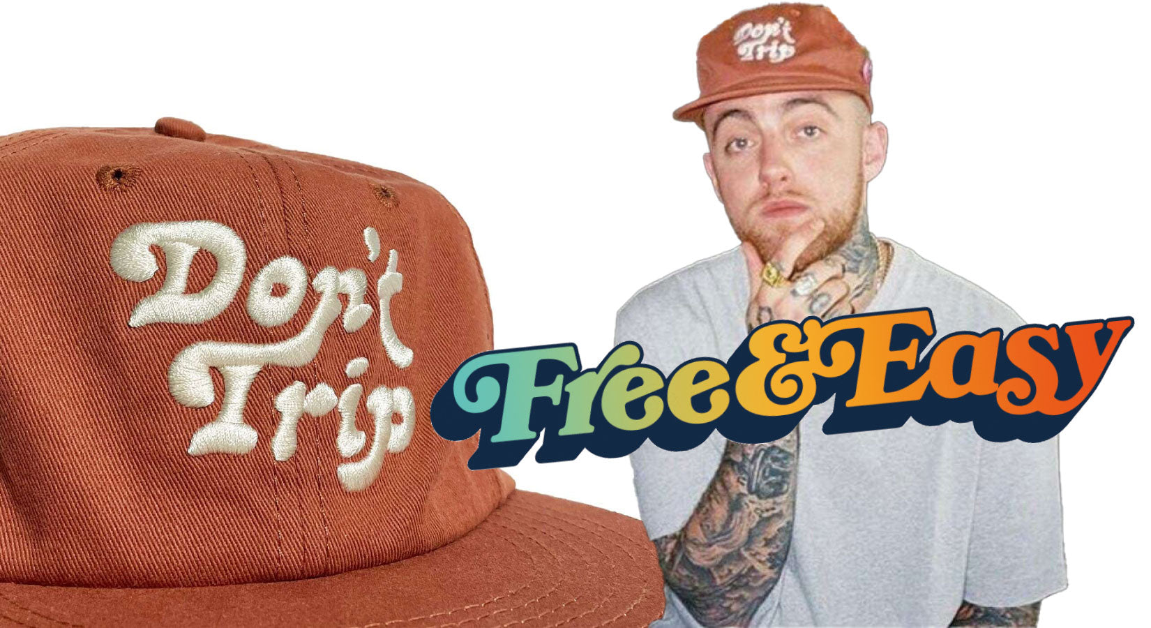 Don't Trip キャップ　ワインレッド Don't Trip!』キャッチーなスラングが映える！LAの人気ブランド“Free