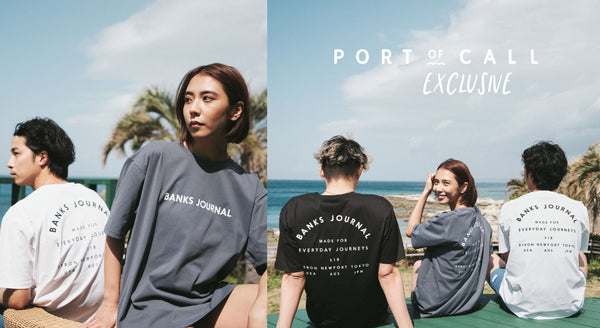 【オンライン限定】【PORT of CALL×BANKS JOURNAL】 HYBRID CREWNECK S/S TEE