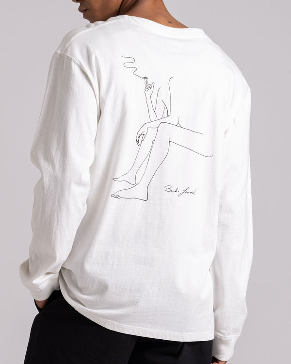 【BANKS JOURNAL】POCKET C LS TEE