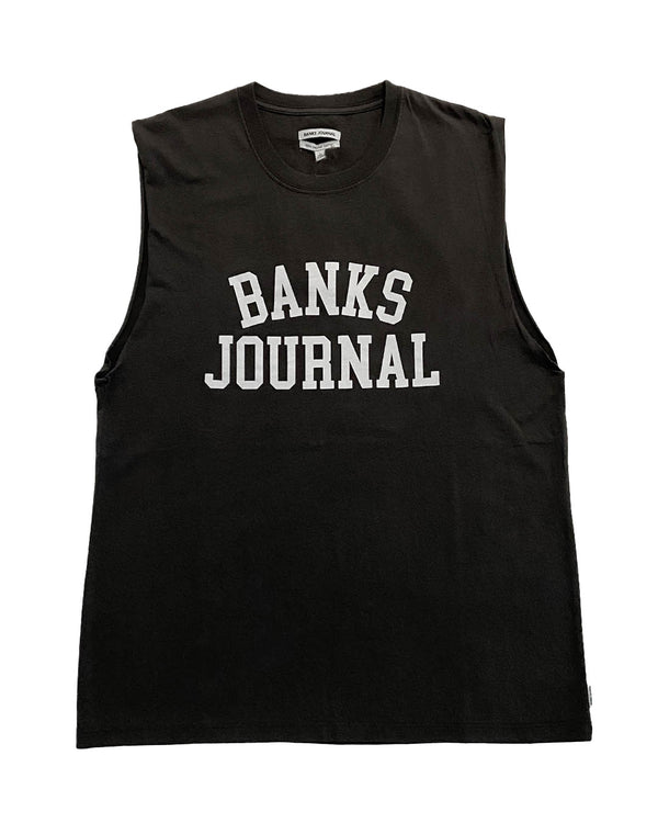 【BANKS JOURNAL】ARCH LOGO BAND CUT TEE