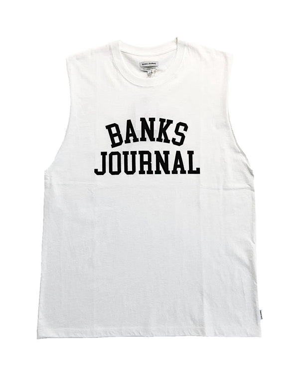 【BANKS JOURNAL】ARCH LOGO BAND CUT TEE