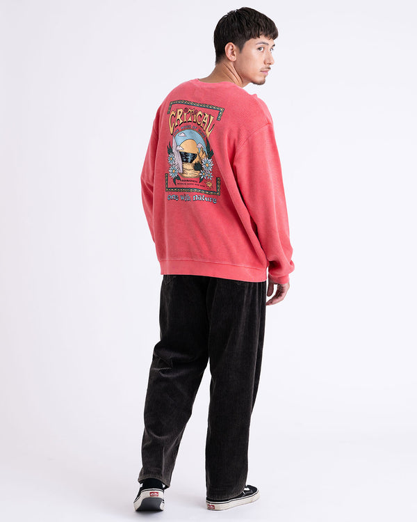 【CRITICAL SLIDE LEGASEA COLLECTION】V-FLEECE CREW PRINT