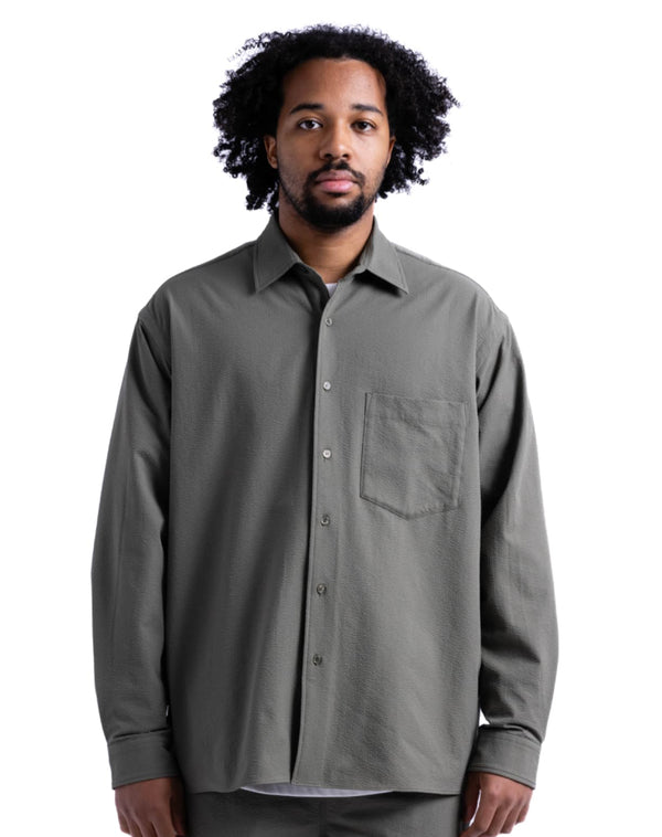 【BANKS JOURNAL】SEERSUCKER LS SHIRT