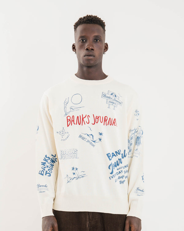 【BANKS JOURNAL】PRINT KNIT