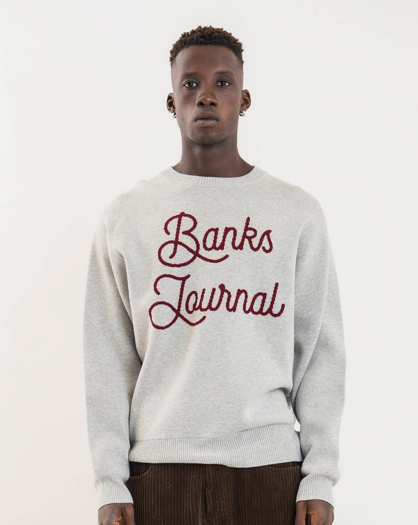 【BANKS JOURNAL】JAQUARD LETTERS KNIT