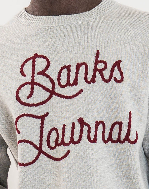 【BANKS JOURNAL】JAQUARD LETTERS KNIT