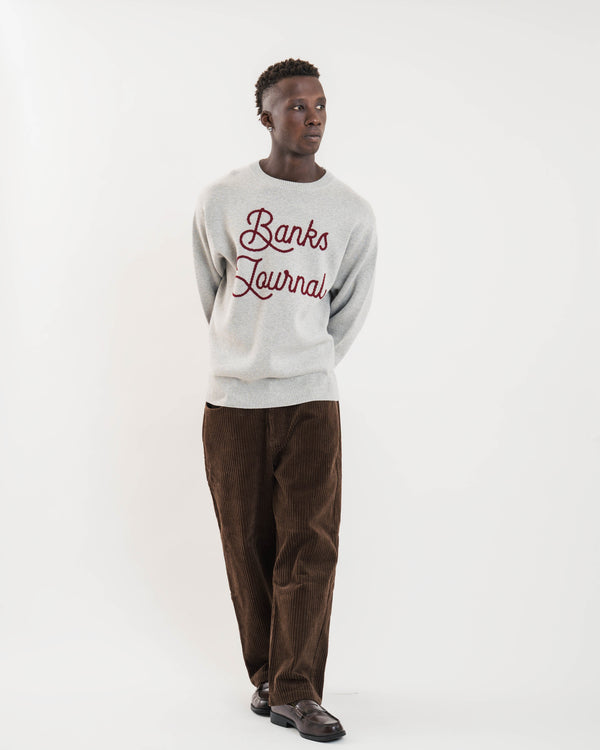 【BANKS JOURNAL】JAQUARD LETTERS KNIT
