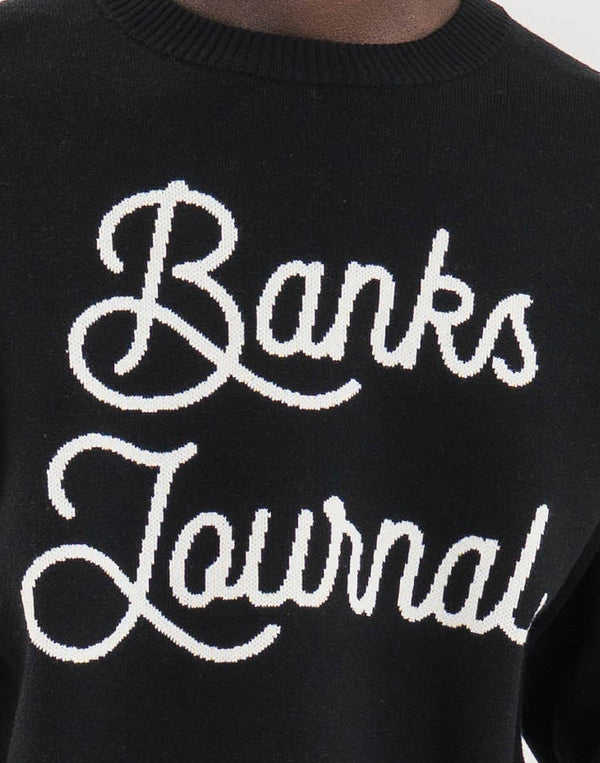 【BANKS JOURNAL】JAQUARD LETTERS KNIT