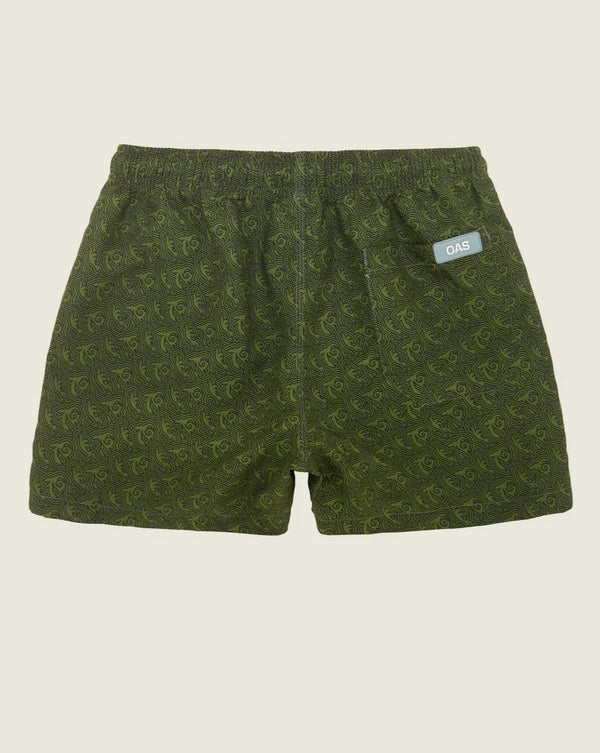 【OAS】Green Squiggle Swim Shorts