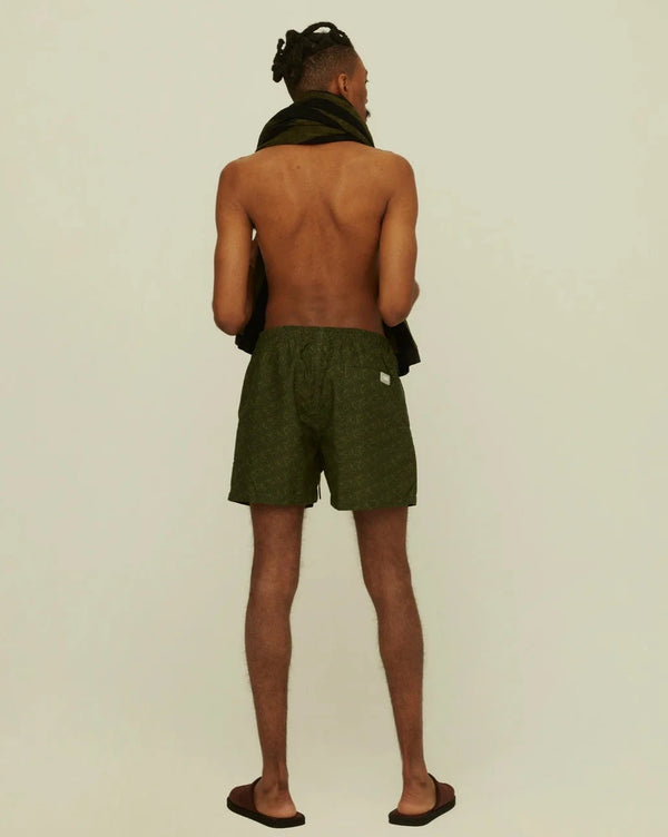 【OAS】Green Squiggle Swim Shorts