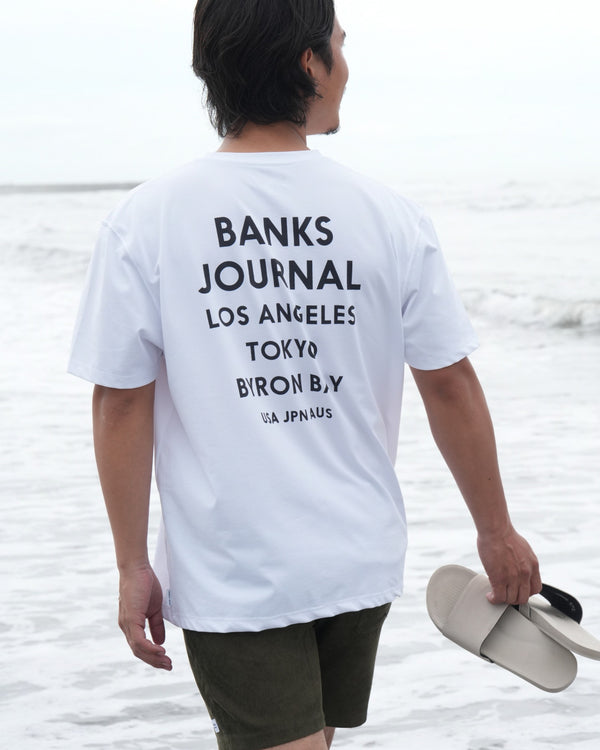 【BANKS JOURNAL】FLAG SURF TEE
