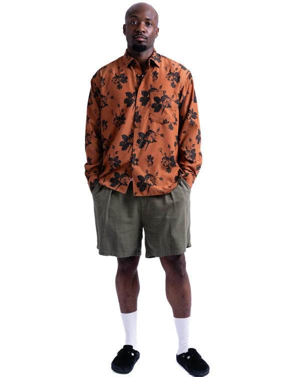 【BANKS JOURNAL】ALL OVER FLOWER LS SHIRT