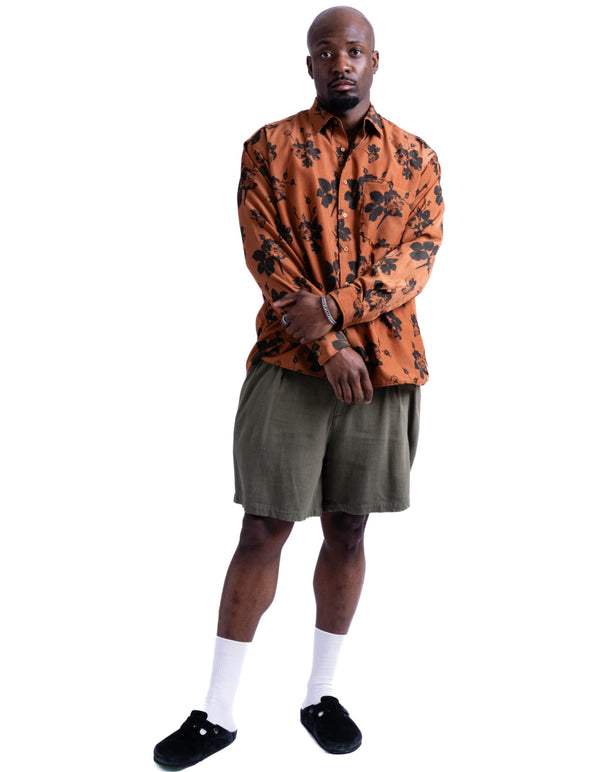 【BANKS JOURNAL】ALL OVER FLOWER LS SHIRT