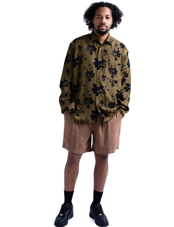 【BANKS JOURNAL】ALL OVER FLOWER LS SHIRT