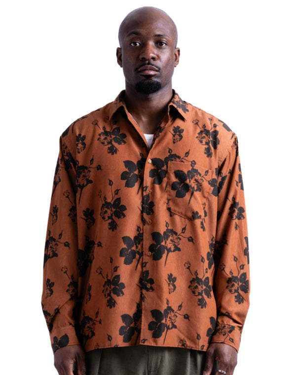 【BANKS JOURNAL】ALL OVER FLOWER LS SHIRT