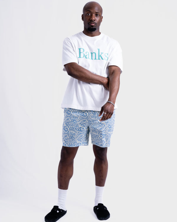 【BANKS JOURNAL】ALL OVER PAISELY SHORT PANTS