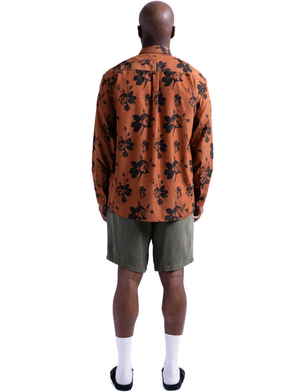 【BANKS JOURNAL】ALL OVER FLOWER LS SHIRT