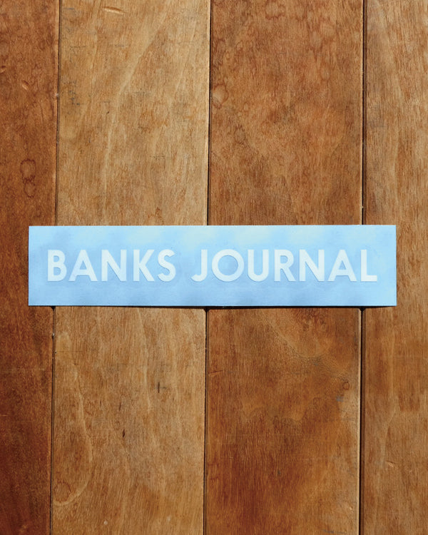 【BANKS JOURNAL】BANKS STICKER LOGO (WHITE)