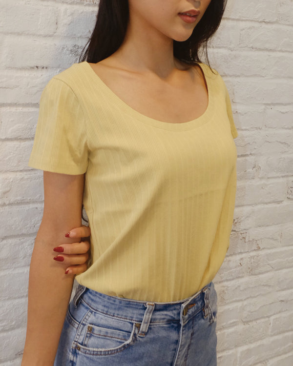 【ROIAL】DECOLLETEE COLOR TEE