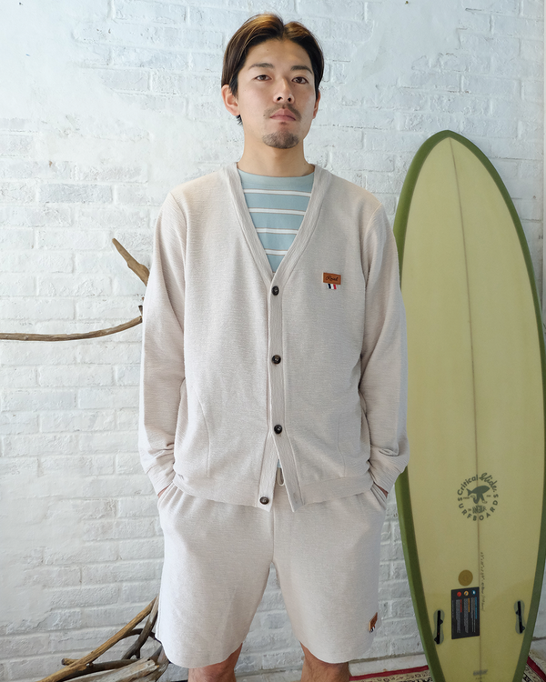 【ROIAL】SLUB PILE CARDIGAN