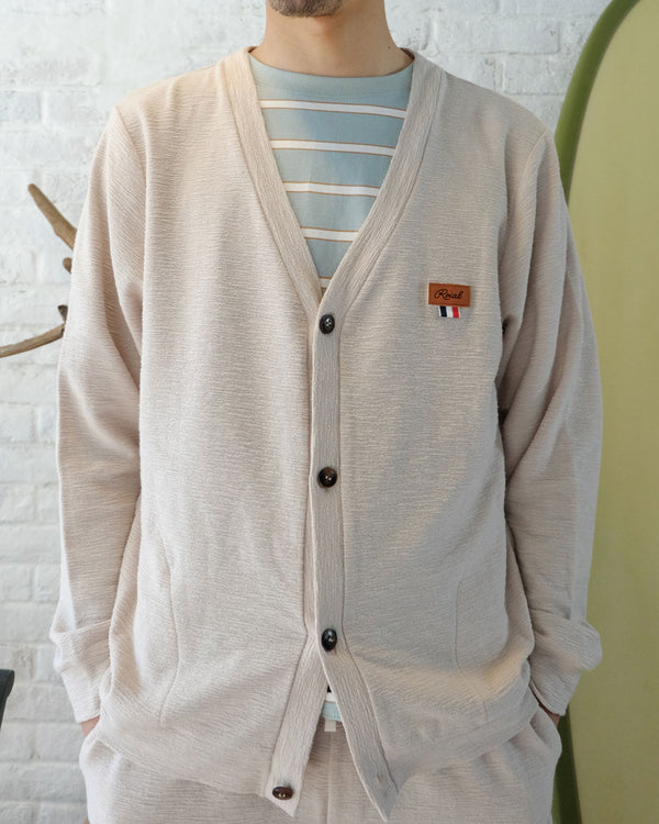 【ROIAL】SLUB PILE CARDIGAN